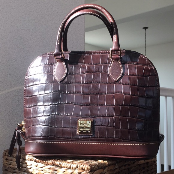 ✨NEW✨Dooney & Bourke OAKDALE ZIP ZIP Satchel in ESPRESSO/BROWN TMORO - Picture 14 of 16